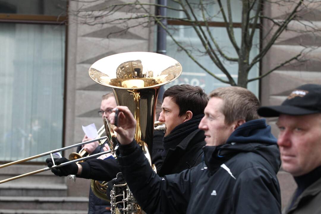 Pieno gamintojų protesto akcija