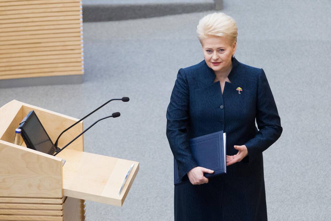 D. Grybauskaitės metinis pranešimas Seime