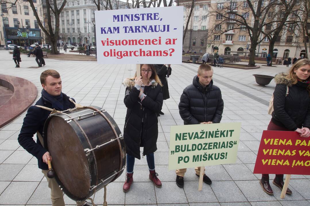 Protestas prieš miškų valdymo reformą