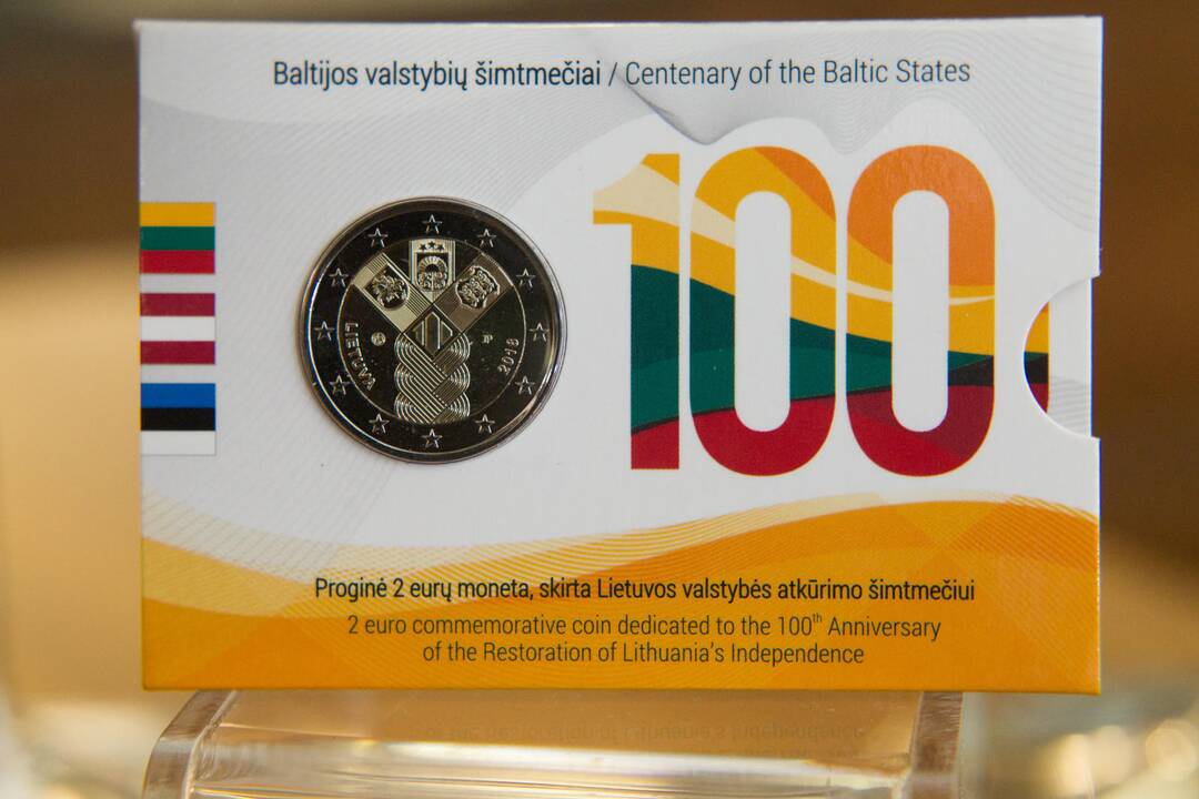Pristatyta Baltijos valstybių 100-mečiui skirta moneta