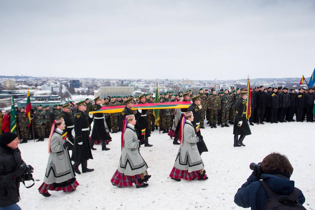 Iškilminga Lietuvos vėliavos pakėlimo ceremonija