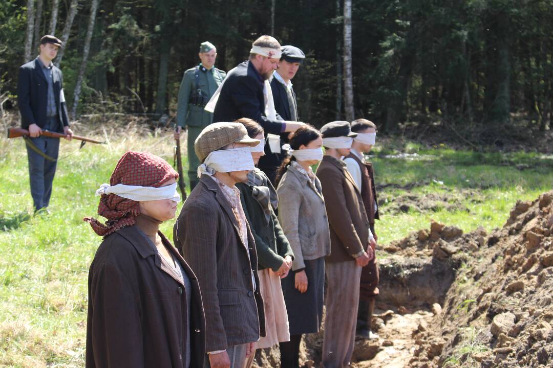 Serialo „Laisvės kaina. Partizanai“ filmavimas Rumšiškėse