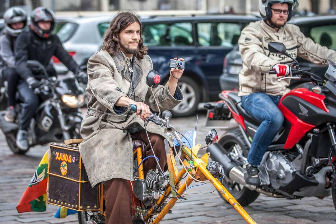 Motociklininkų paradas Kaune
