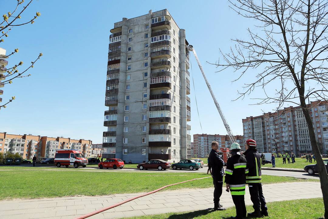 Vingio gatvėje degė butas