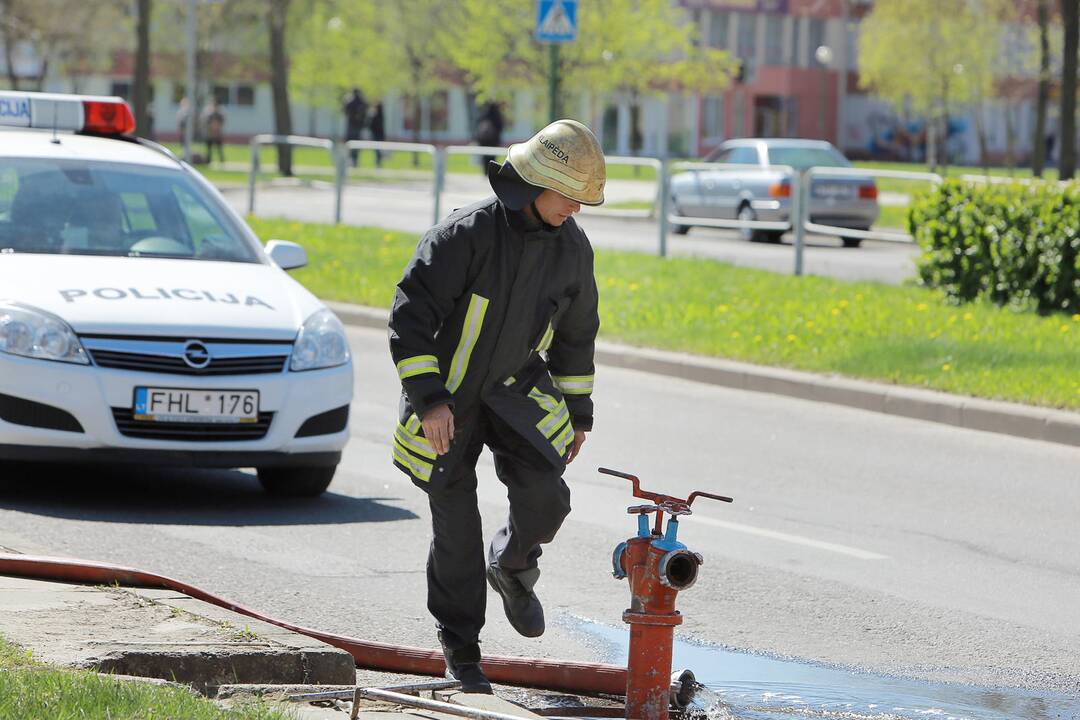 Vingio gatvėje degė butas