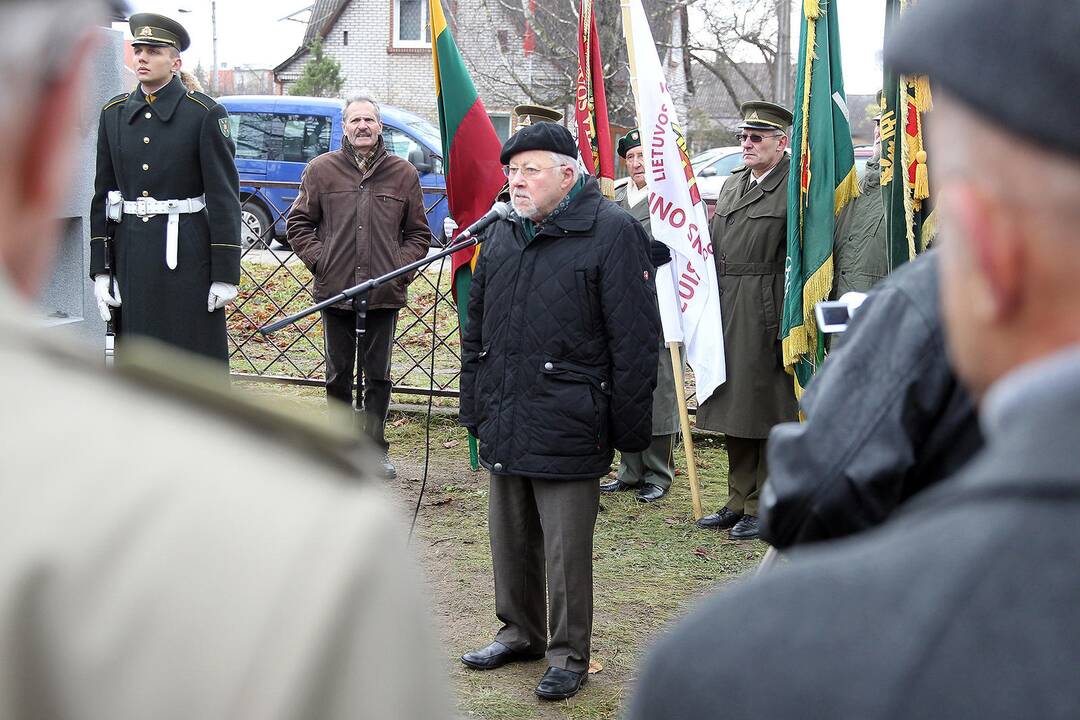 Memorialo žuvusiems karininkams atidengimas