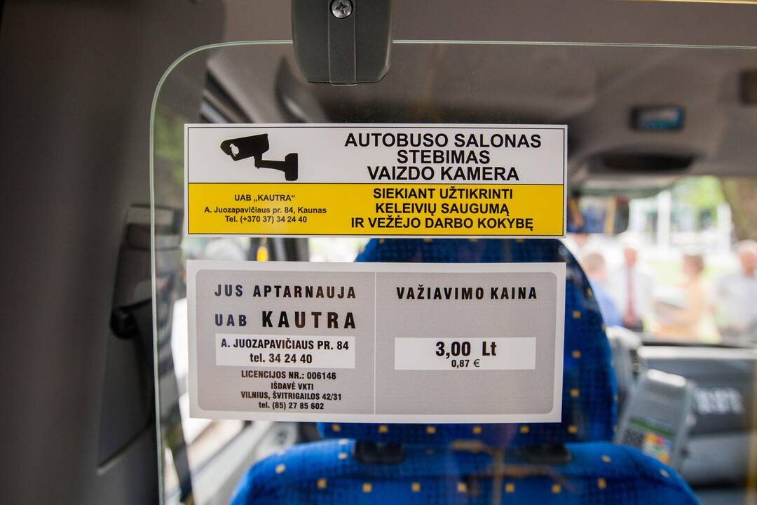 Pristatyti nauji Kauno mikroautobusai