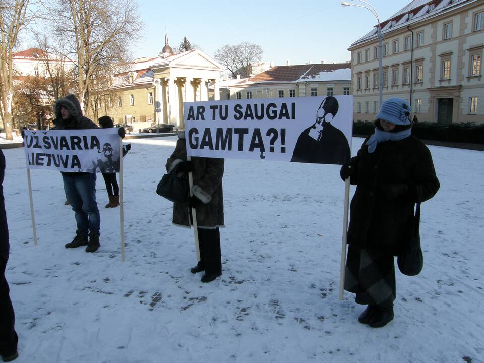 Prie prezidentūros – kauniečių ir pakaunės gyventojų protestas prieš „Fortum“