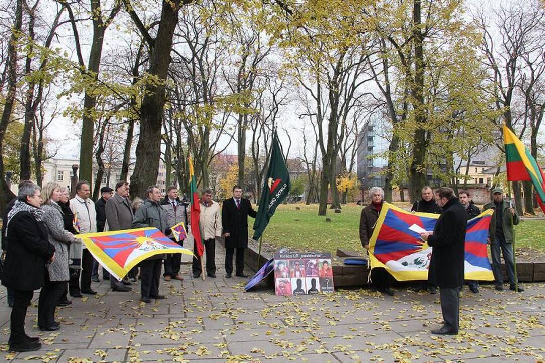 Mitinguotojai parėmė laisvės siekiantį Tibetą