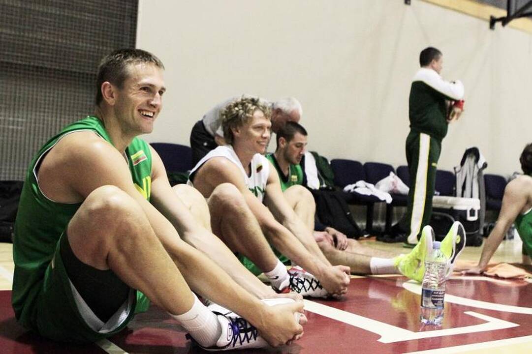 Krepšinio rinktinės kandidatai atvyko į pajūrį