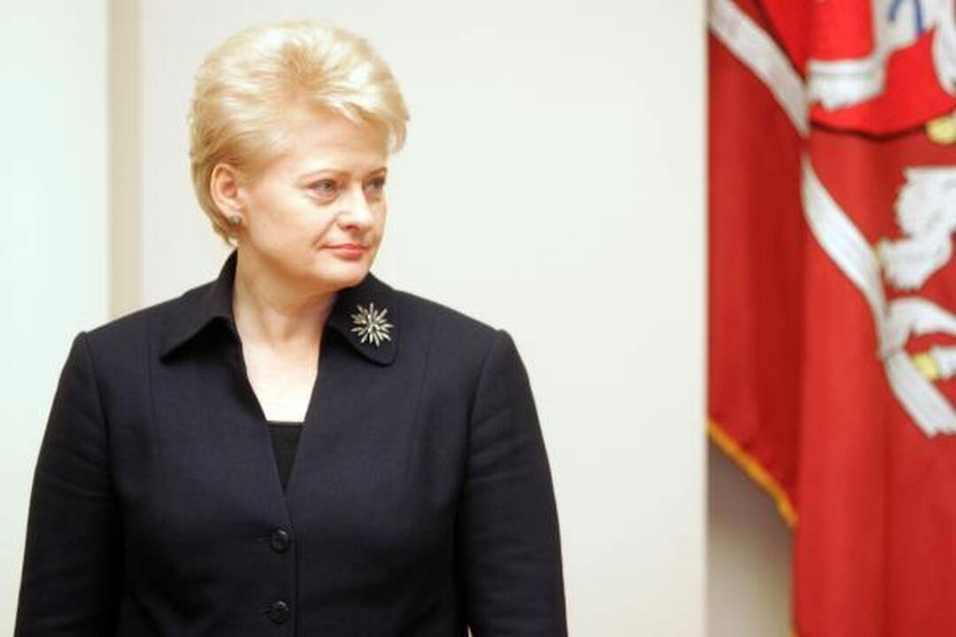 Atvykusią į Pabradę prezidentę pasitiko protestuojantys gyventojai