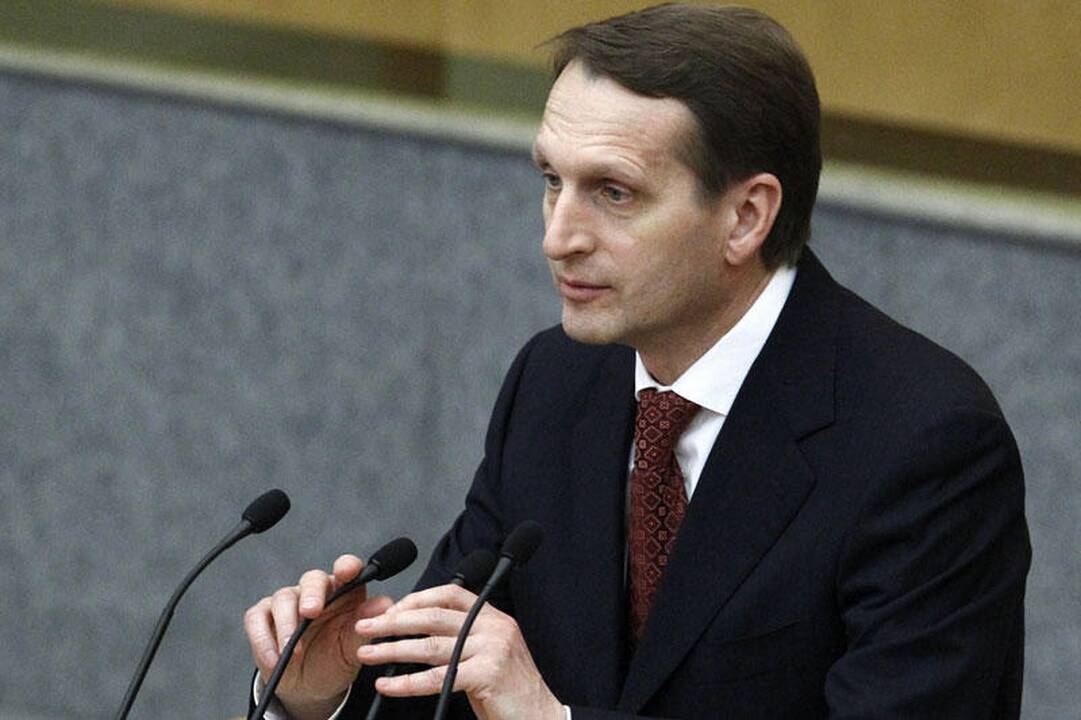 S.Naryškinas išrinktas naujuoju Dūmos pirmininku 