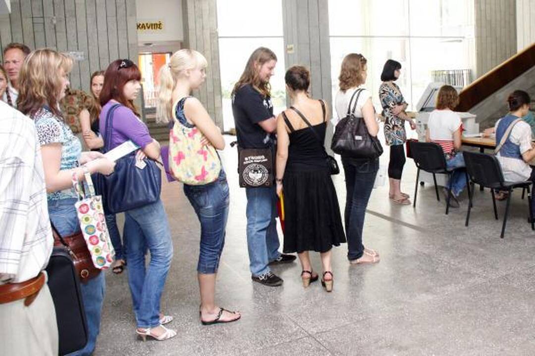 Kauno universitetuose - būsimųjų studentų antplūdis