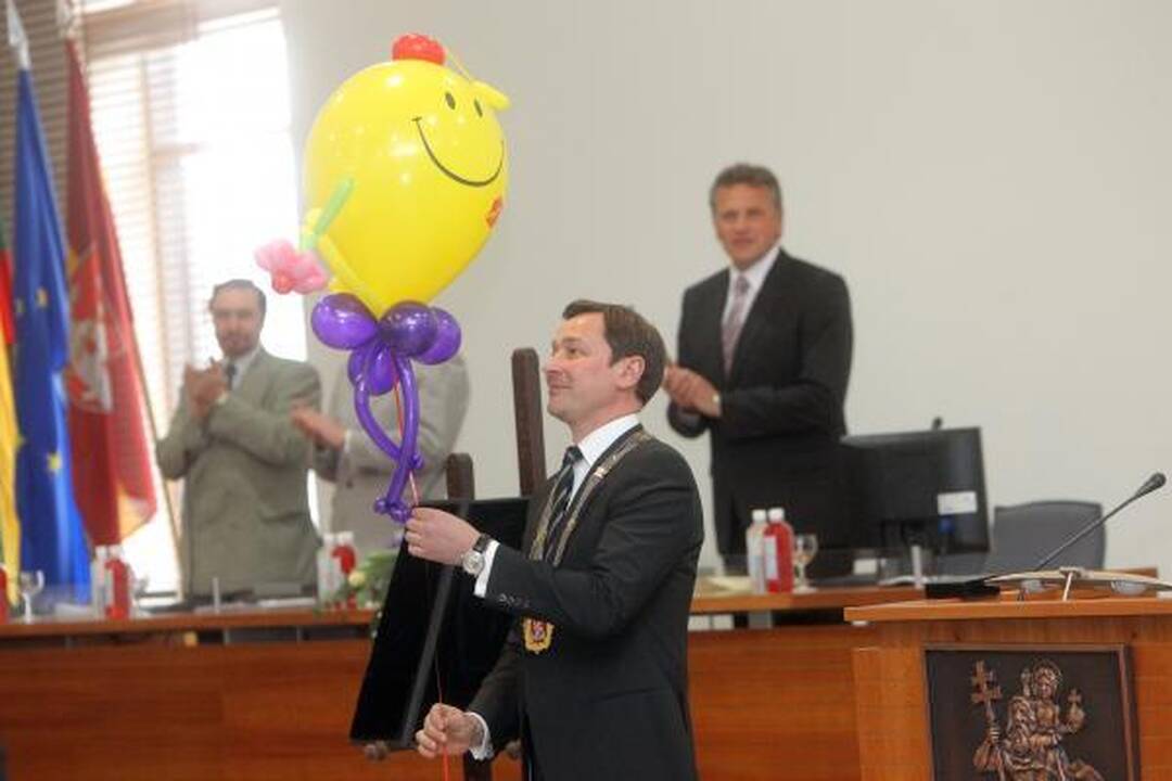 A.Zuokas inauguruotas tarybos posėdžio metu