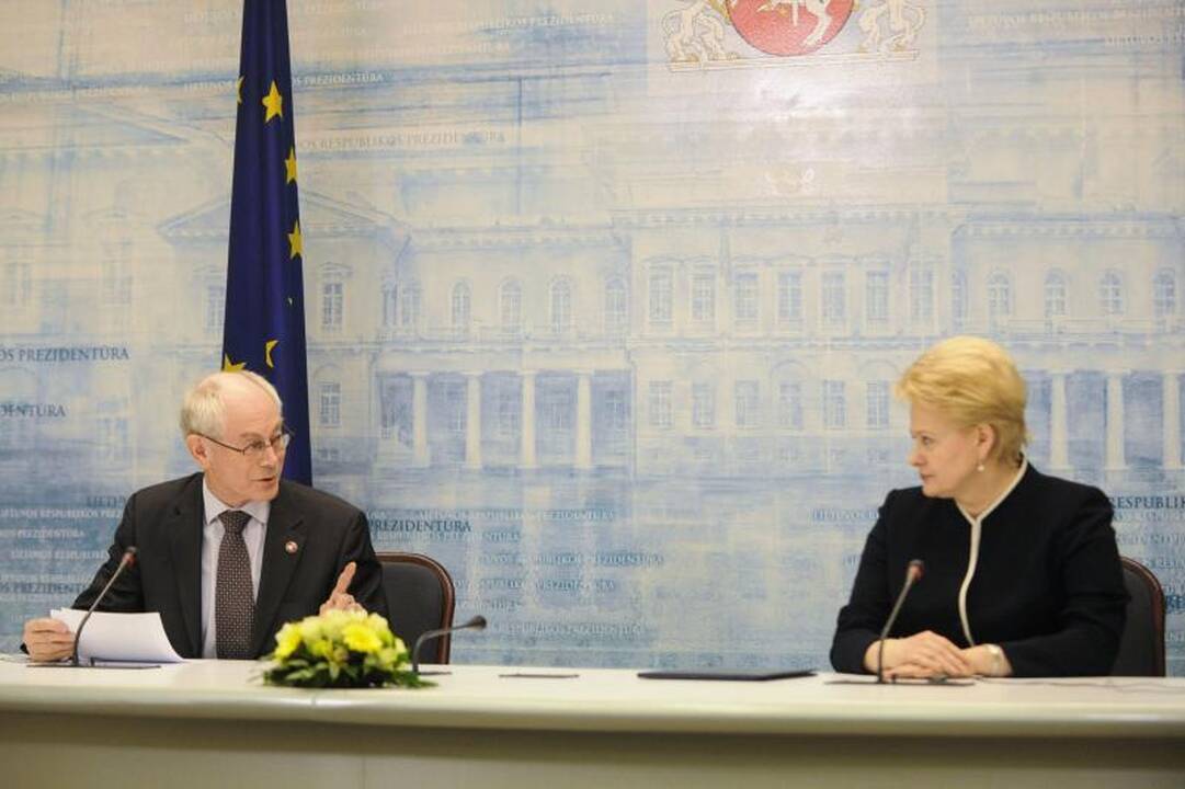 H. Van Rompuy: laukiu Lietuvos euro zonoje