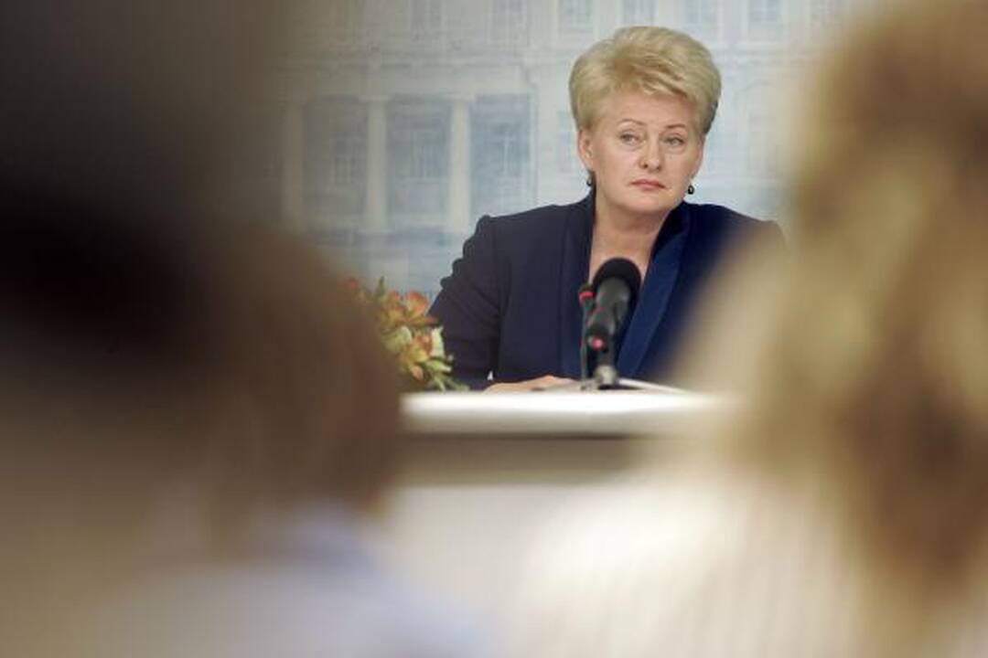 Ministro kalbos apie galimą išlaidų kompensavimą - tebuvo kalbos, teigia Prezidentė