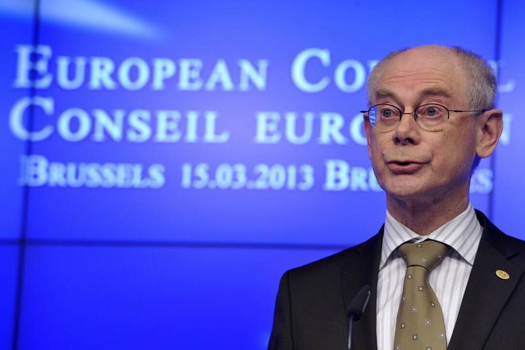 ES prezidentas Van Rompuy 2014-ųjų pabaigoje pasitrauks iš politikos