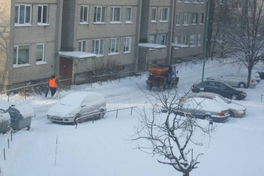 Su pūga gatvėse kovos dvi valytojų bendrovės 