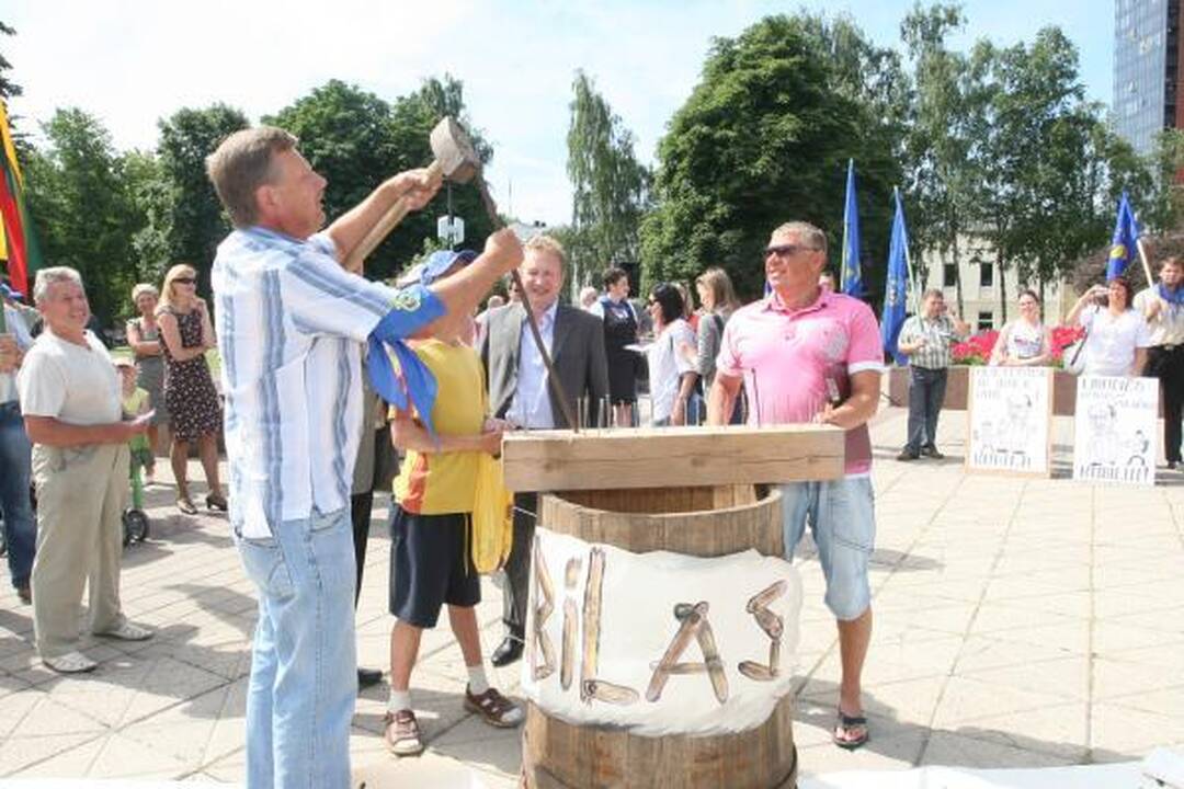 Klaipėdiečiai reikalavo ministrų atsistatydinimo
