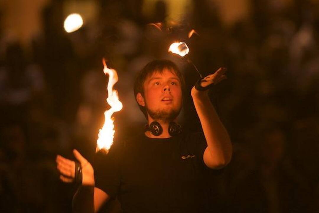 Vilniuje liepsnojo mandalos