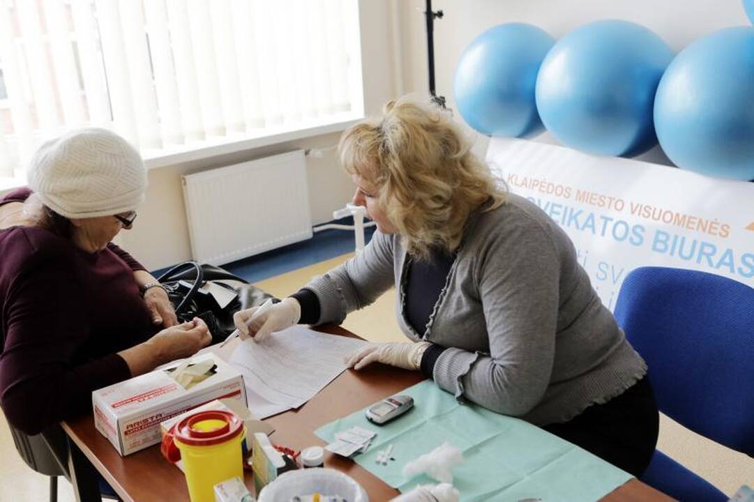 Pasaulinę sveikatos dieną klaipėdiečiai noriai tikrinosi sveikatą