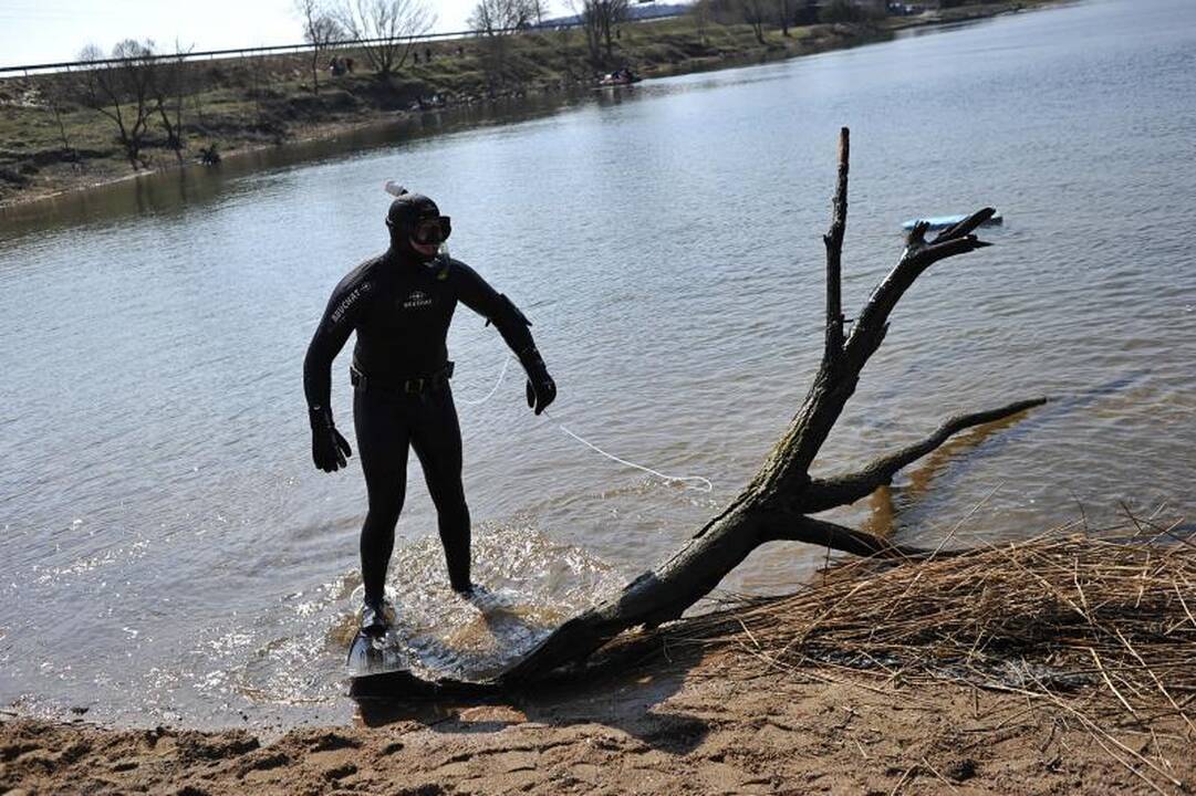 Kaune šiukšlės kuoptos ir iš parkų, ir iš karjero dugno