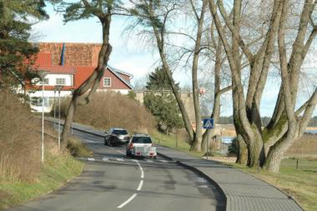 Ribojamas įvažiavimas į Nidą