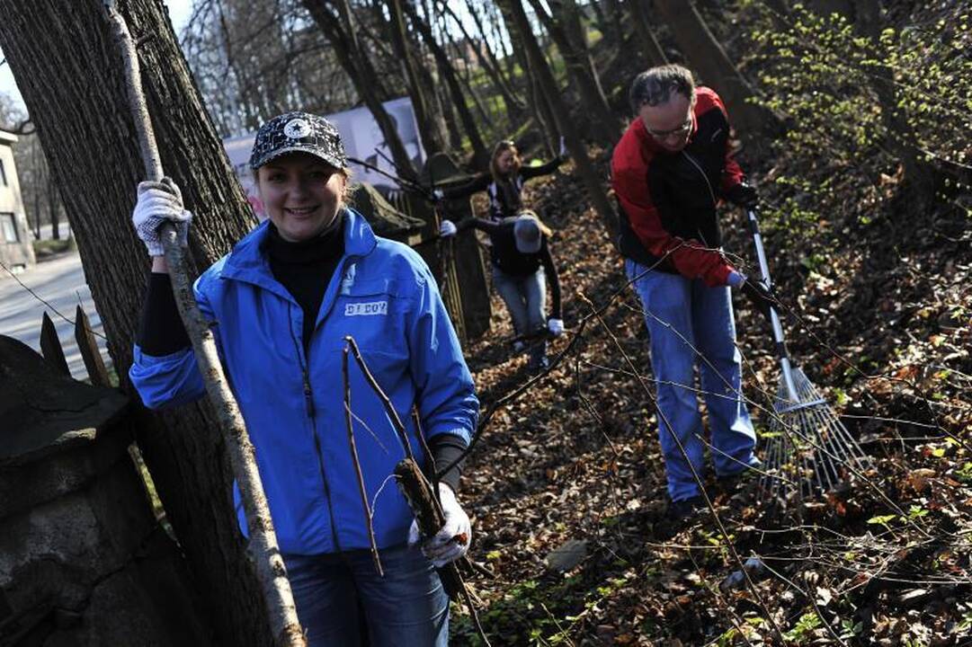 Kaune šiukšlės kuoptos ir iš parkų, ir iš karjero dugno