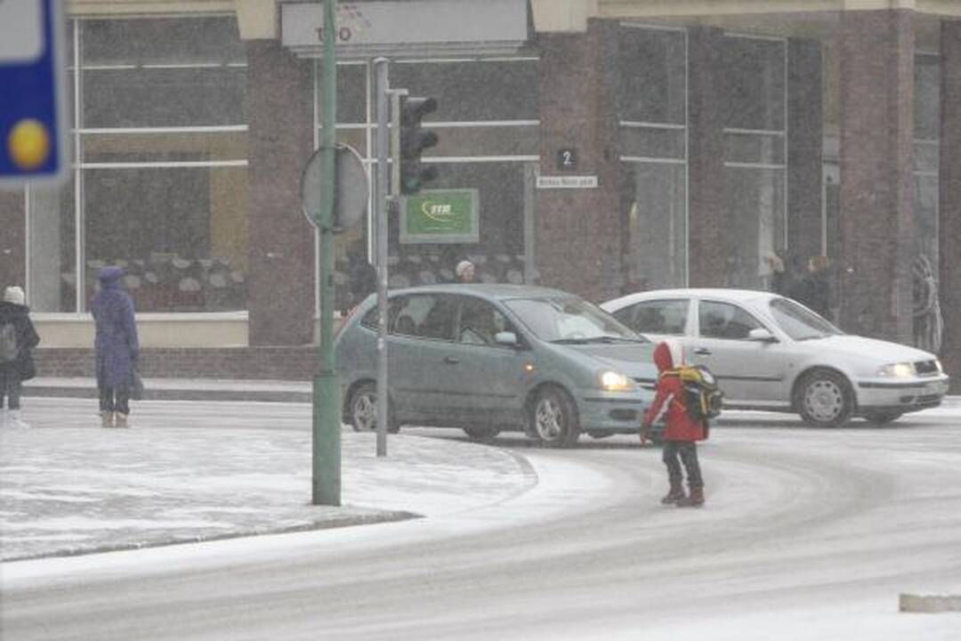 Klaipėdos kelininkams ir vairuotojams pūgos išbandymas