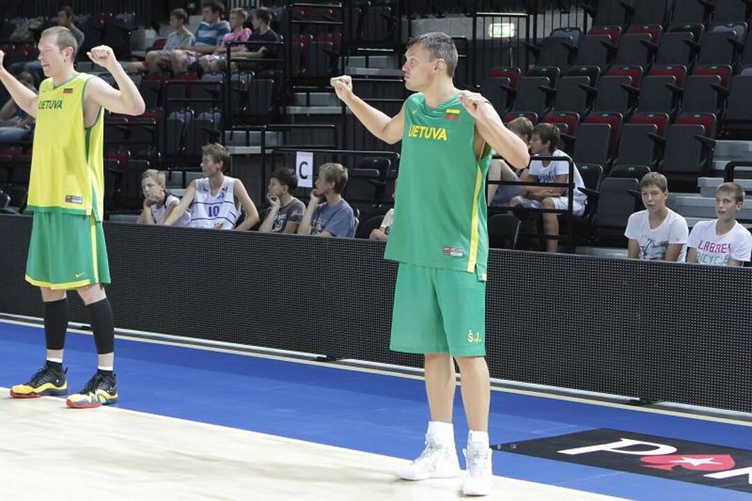 Rinktinė ruošiasi krikštui Klaipėdos arenoje