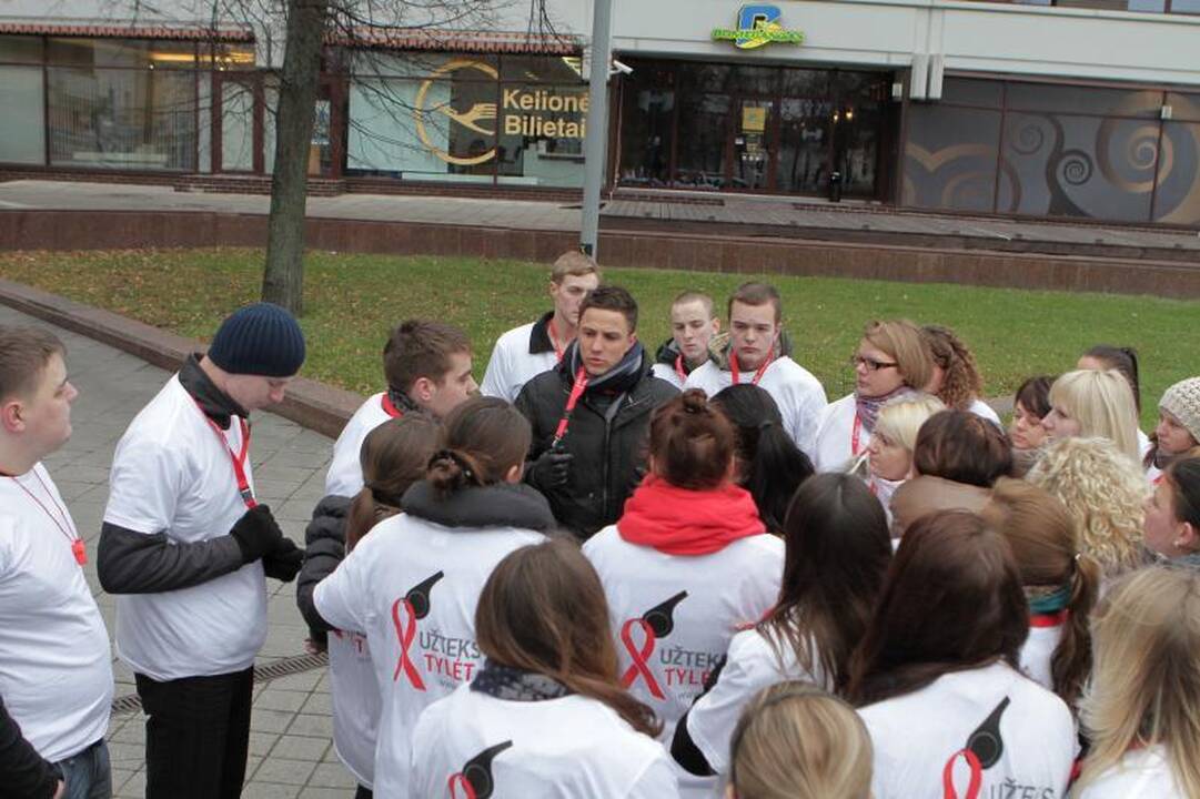 Klaipėdiečiai minėjo Pasaulinę AIDS dieną (atnaujinta)  
