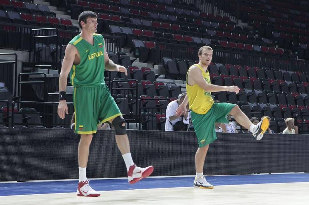 Rinktinė ruošiasi krikštui Klaipėdos arenoje