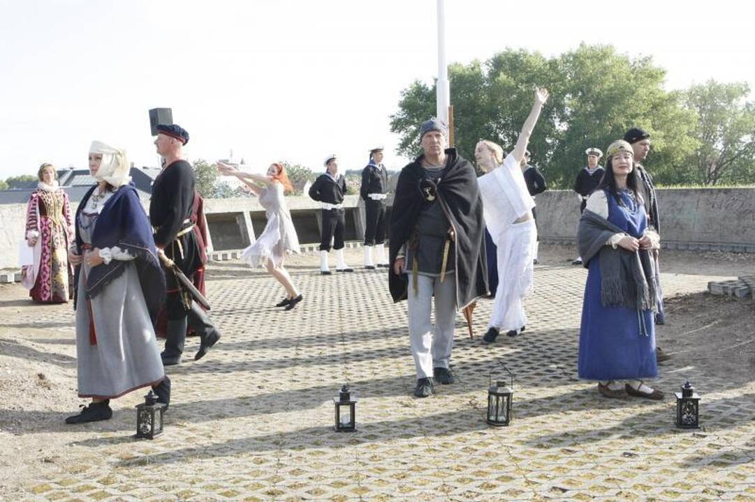 Klaipėdos jubiliejui – iškilminga vėliavos pakėlimo ceremonija