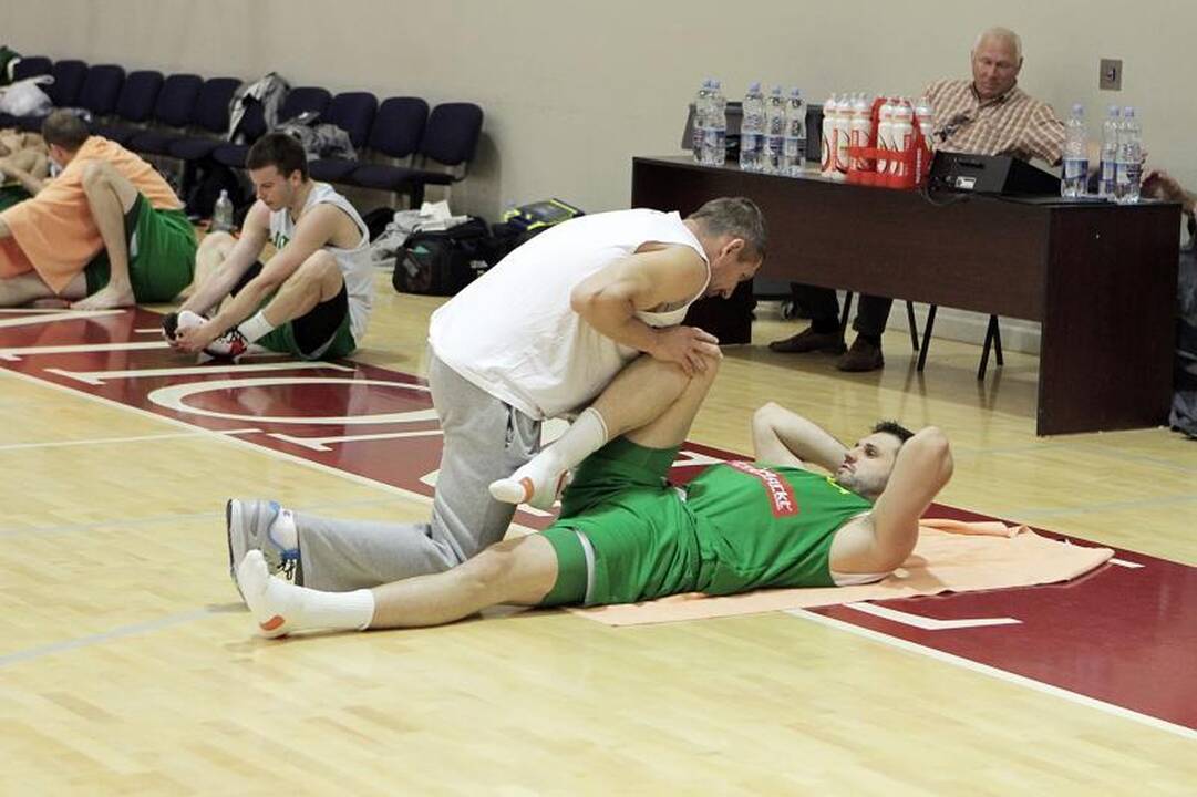 Krepšinio rinktinės kandidatai atvyko į pajūrį