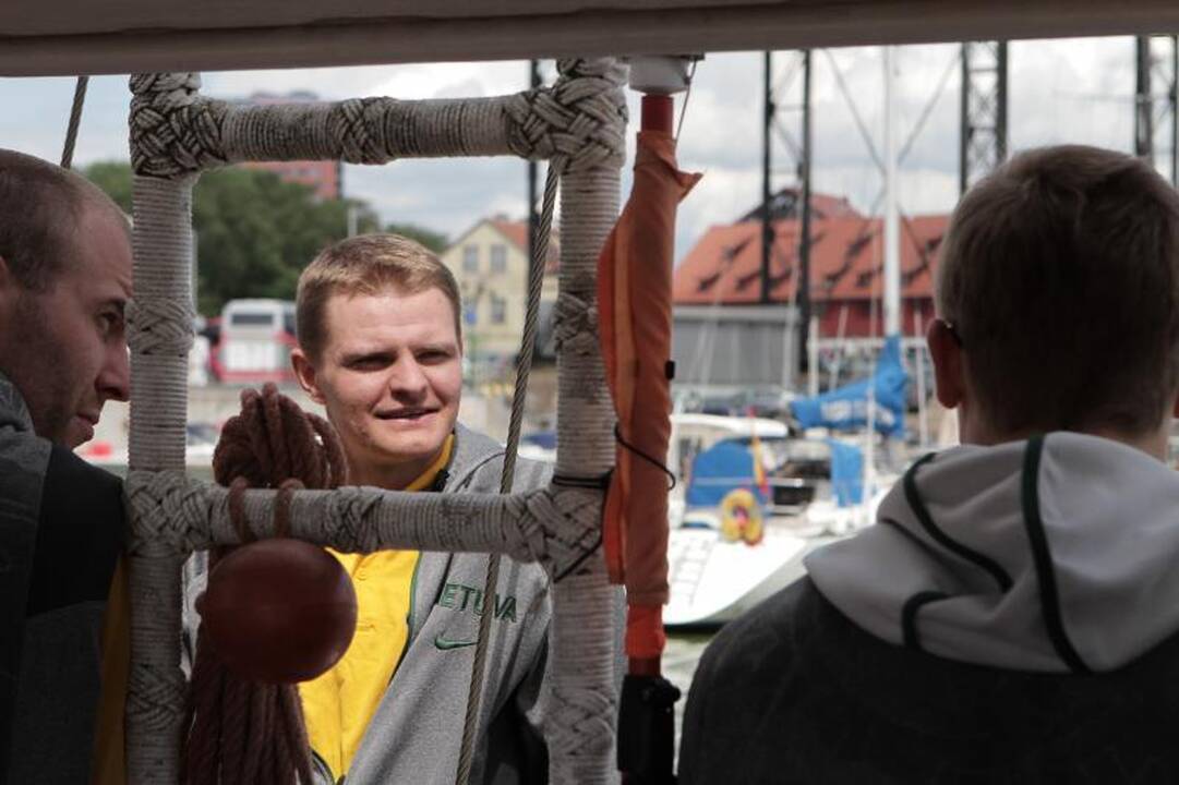 Lietuvos vyrų krepšinio rinktinė iškylavo jūroje  