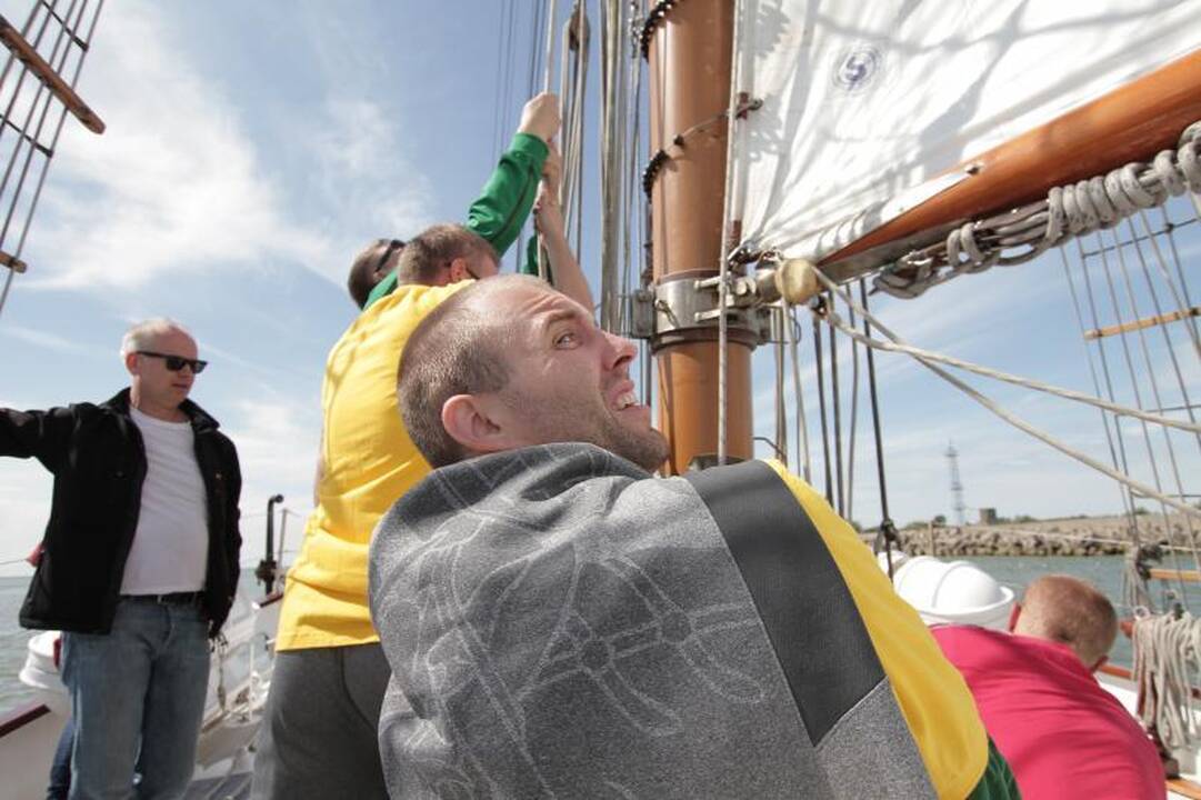 Lietuvos vyrų krepšinio rinktinė iškylavo jūroje  