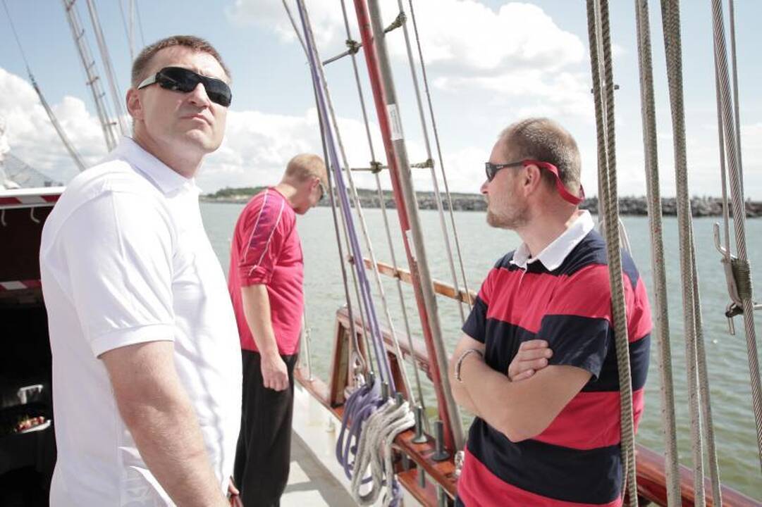 Lietuvos vyrų krepšinio rinktinė iškylavo jūroje  