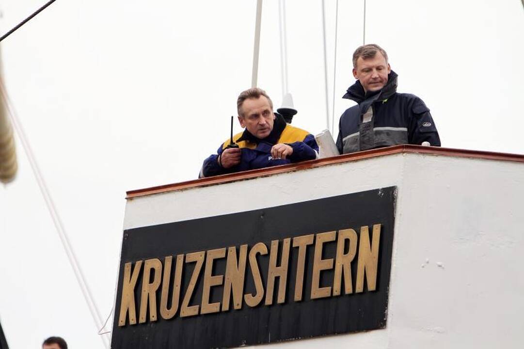 Klaipėda sulaukė burlaivio „Kruzenštern“