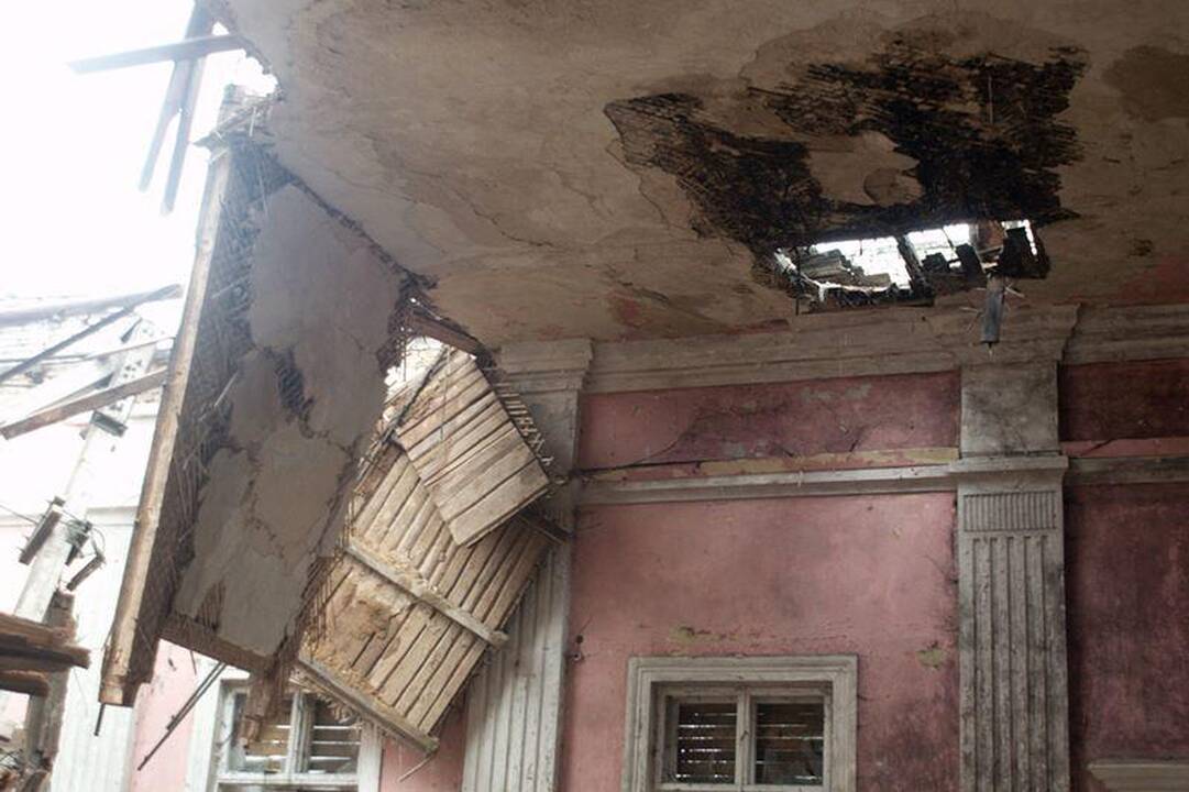 Per liūtį Vilniuje nukrito darbininkas