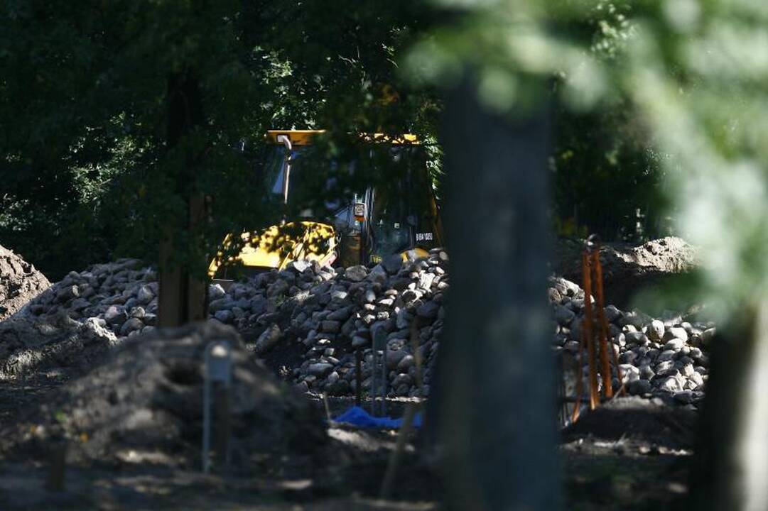 Sereikiškių parko rekonstrukcijai - trijų statybininkų brigada