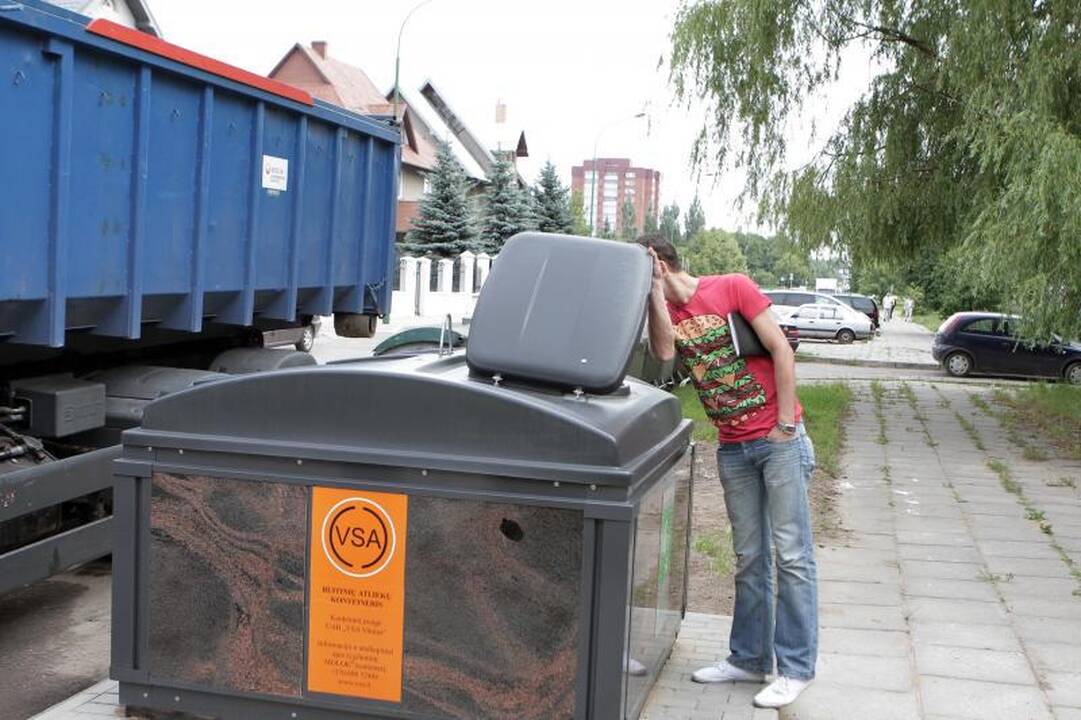 Klaipėdiečių teismui – dar vienas požeminis konteineris