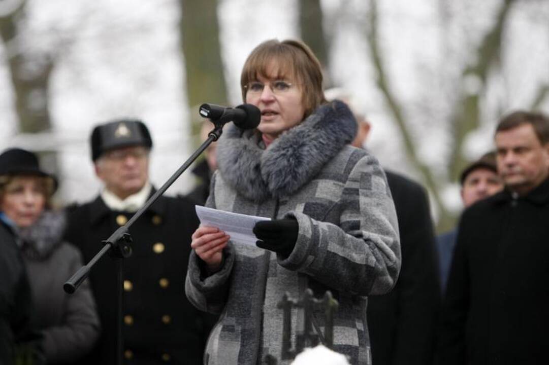  Klaipėdos sukilimo dalyvius pagerbė ir Seimo pirmininkas V. Gedvilas