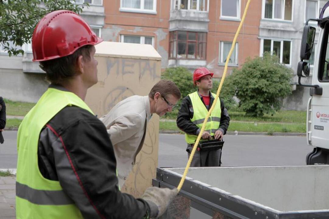 Klaipėdiečių teismui – dar vienas požeminis konteineris