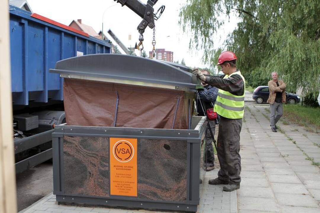 Klaipėdiečių teismui – dar vienas požeminis konteineris