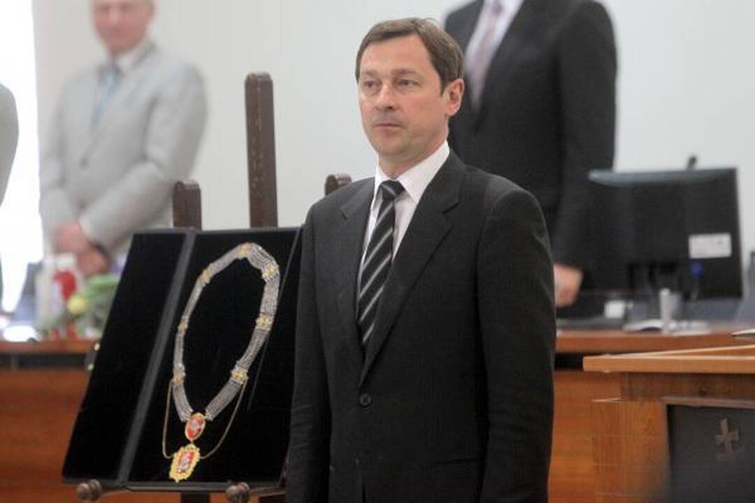 A.Zuokas inauguruotas tarybos posėdžio metu