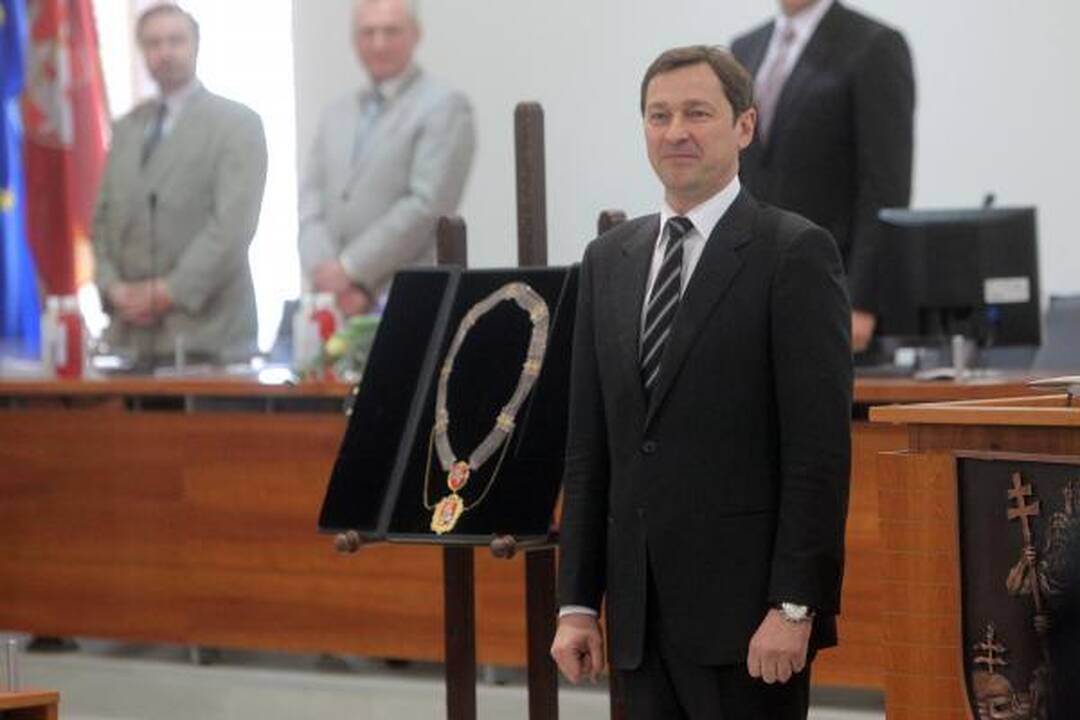 A.Zuokas inauguruotas tarybos posėdžio metu