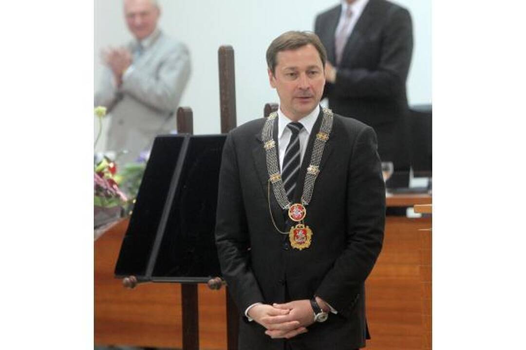 A.Zuokas inauguruotas tarybos posėdžio metu