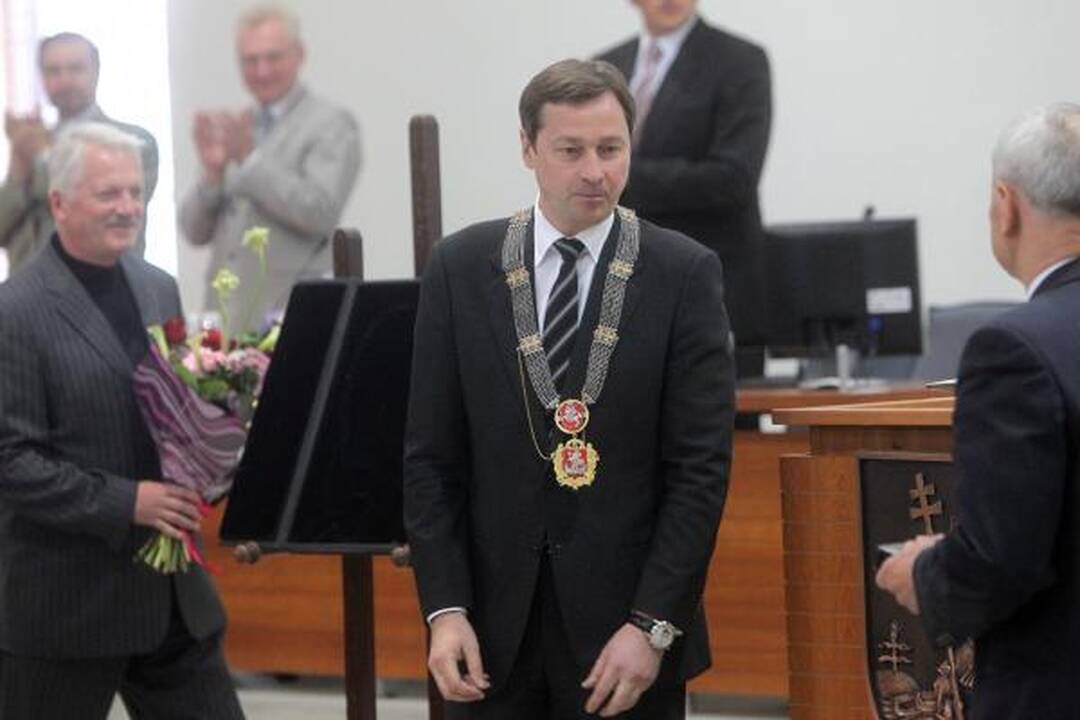 A.Zuokas inauguruotas tarybos posėdžio metu