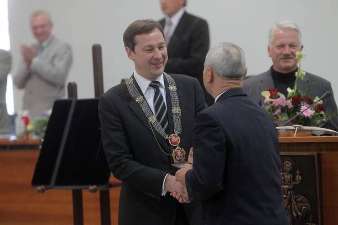 A.Zuokas inauguruotas tarybos posėdžio metu