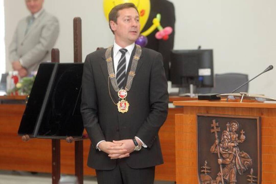 A.Zuokas inauguruotas tarybos posėdžio metu